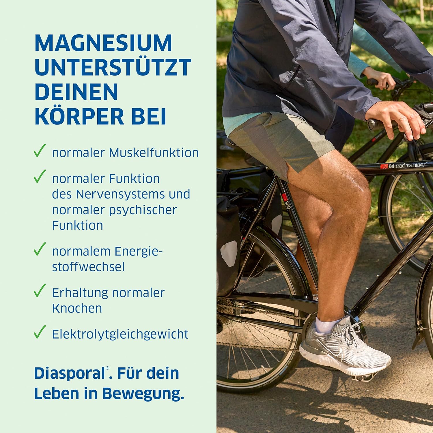 Magnesium 250 mg – Magnesium Diasporal 250 aktiv Brausetabletten, 20 pcs – Bild 4