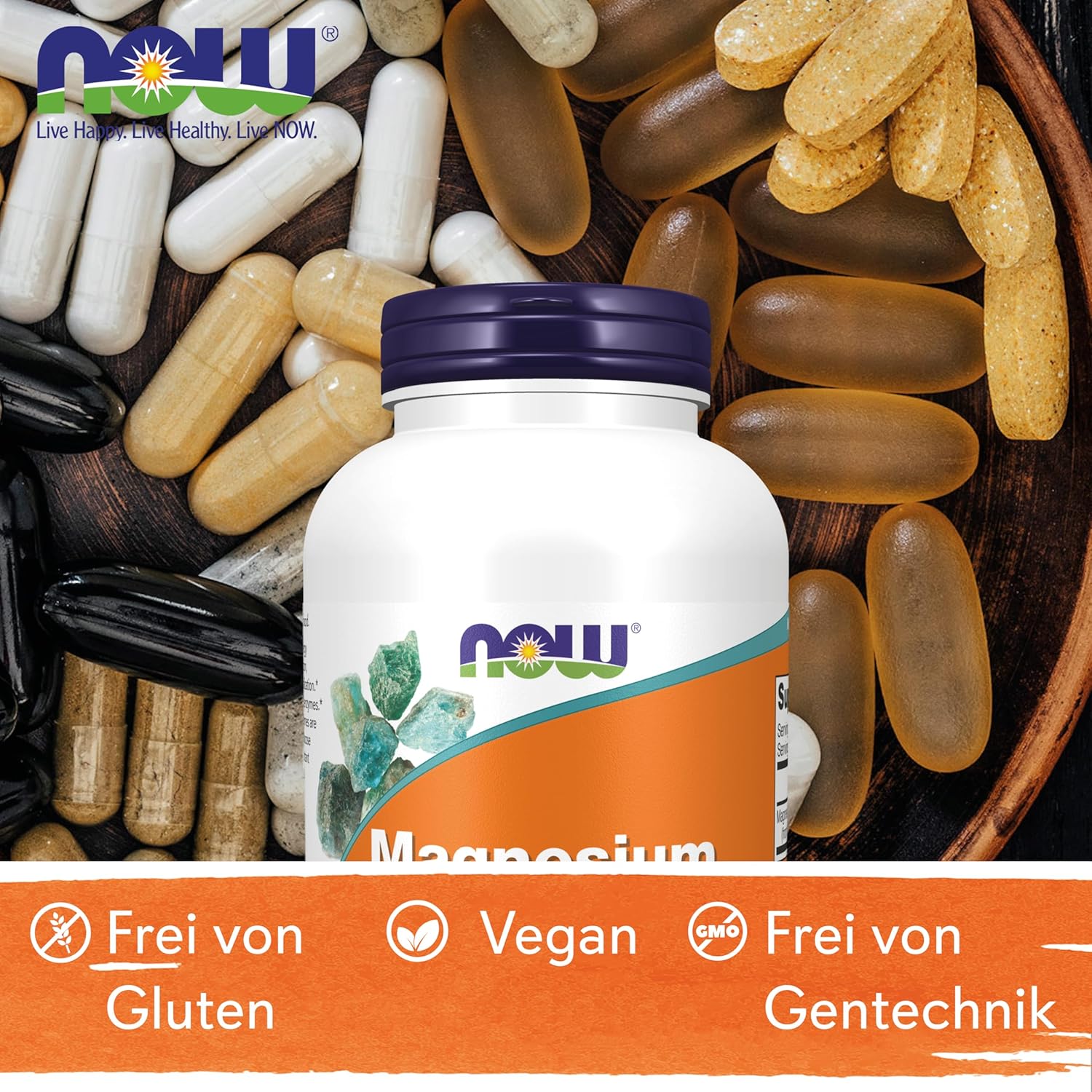 Schlaf-Magnesium mit Melatonin – Natürlich einschlafen & durchschlafen – Now Foods, Magnesium Citrate, 200 mg, 250 Vegan Tablets, Laboratory Tested, Minerals, Gluten Free, Soy Free, Vegetarian – Bild 6