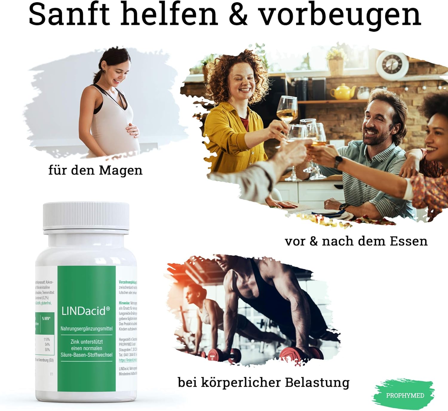 Magnesium Komplex mit B6 & Zink – The healthy base tablets (50 pieces) - with calcium, magnesium and zinc Especially the zinc ensures a good acidic base balance in the body, with dried potato juice, 100% vegan – Bild 4