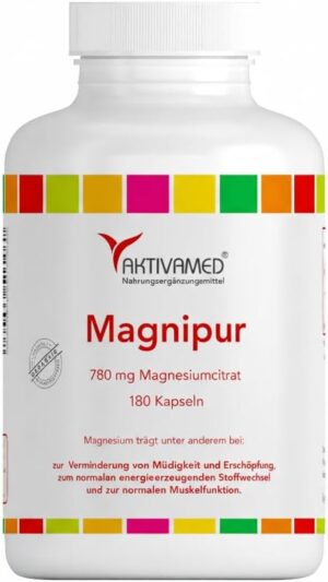 Magnesium 400 mg – Magnesium Citrate (750 mg per Capsule) Hochdosiert 250 Capsules ❤ Long for a limited time. £ instead of 34,90 ❤, Compare The Amount G. Made in Germany, No Additional stoffe. by Aktivamed