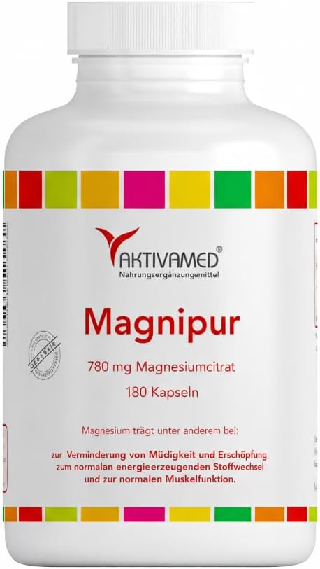 Magnesium 400 mg – Magnesium Citrate (750 mg per Capsule) Hochdosiert 250 Capsules ❤ Long for a limited time. £ instead of 34,90 ❤, Compare The Amount G. Made in Germany, No Additional stoffe. by Aktivamed
