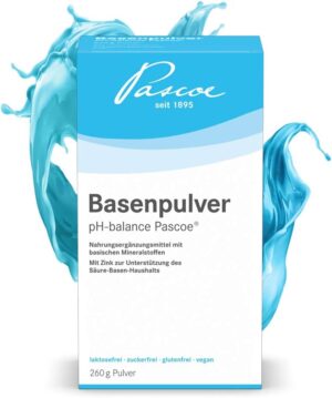 Magnesium Komplex mit B6 & Zink – Pascoe Base Powder, 260 g