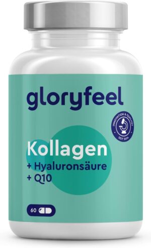 Magnesium Komplex mit B6 & Zink โ Collagen, Coenzyme Q10 Hyaluronic Acid Premium: Marine Collagen, With Zinc, Magnesium, Vitamin B12, D3, A & C, 60 Capsules, Laboratory Tested, High Dose without Additives, Made in Germany