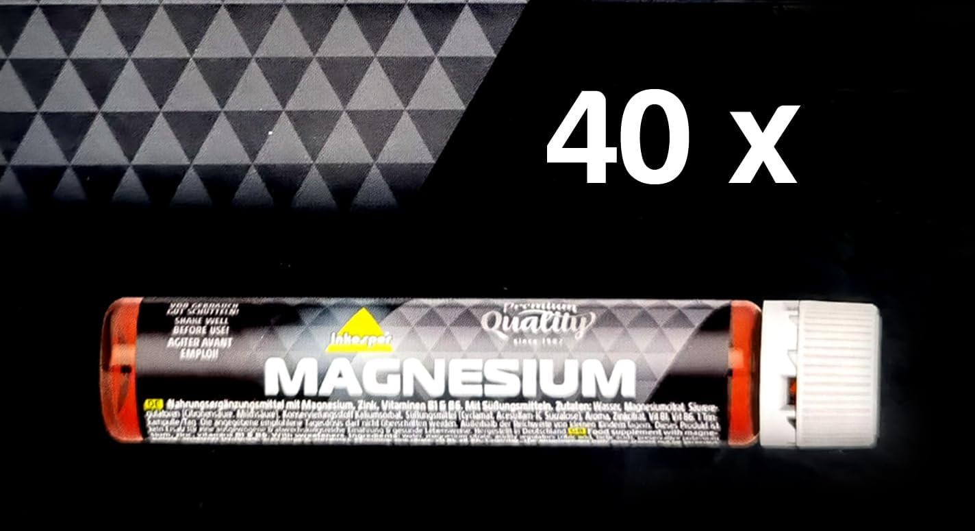 Magnesium Komplex mit B6 & Zink – Inko Active Magnesium Ampoules, 40 x 25 ml (Value Pack) – Bild 2