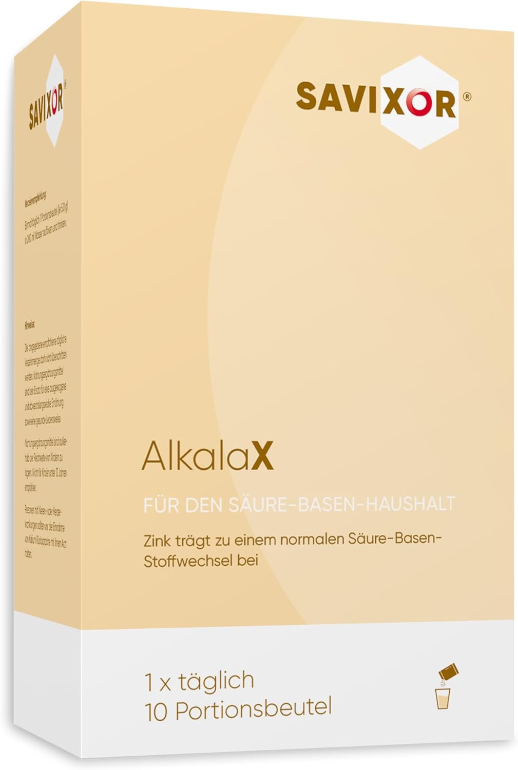 Magnesium Komplex mit B6 & Zink – AlkalaX Mineral Complex 10 x 5 g Vegan - With 3.5 mg Zinc, 250 mg Calcium, 250 mg Magnesium and 400 g Potassium, Zinc contributes to a normal acid-base metabolism – Bild 10