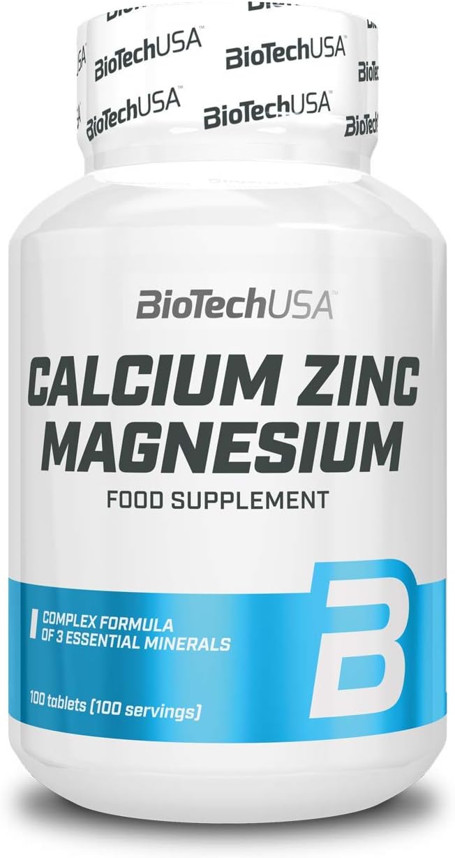 Magnesium Komplex mit B6 & Zink – Biotech 1 g Ca mg Zn Calcium/Zinc and Magnesium