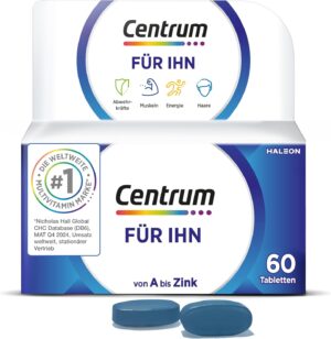 Magnesium Komplex mit B6 & Zink – Centrum For Him Tablets Pack of 60