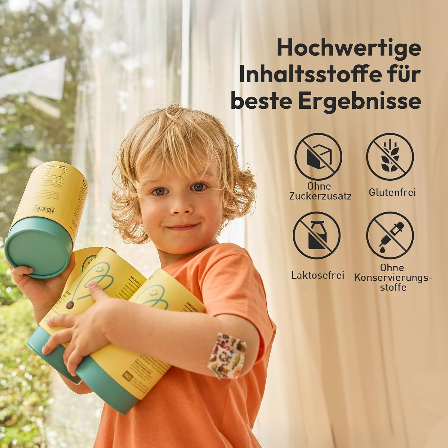 Magnesium Komplex mit B6 & Zink – inne Calcium with Magnesium Liquid - from 3 Years - Vitamin D3 K2 Immune System Strengthen Children - Dietary Supplement Children's Vitamins - Immune Kids - with Zinc - Orange Flavour (30 Bags x 10 ml – Bild 5