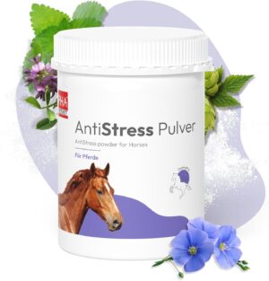 Magnesium Komplex mit B6 & Zink – PHA Antistress Powder for Horses - Soothes Nervous & Stressed Horses with Herbs, Magnesium, Zinc & L-Tryptophan, 850 g