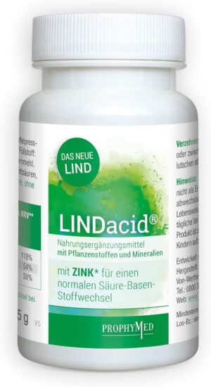 Magnesium Komplex mit B6 & Zink – The healthy base tablets (50 pieces) - with calcium, magnesium and zinc Especially the zinc ensures a good acidic base balance in the body, with dried potato juice, 100% vegan