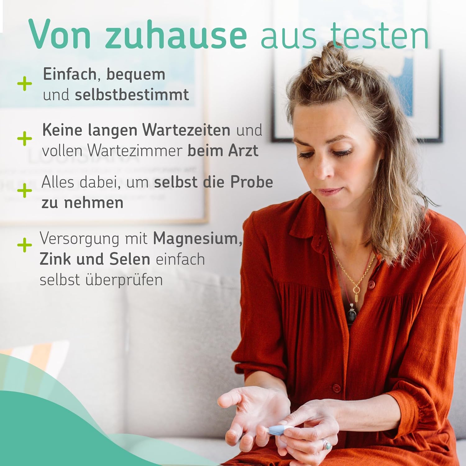 Magnesium Komplex mit B6 & Zink – CERASCREEN Mineral Test - Minerals Magnesium, Zinc & Selenium Test Quickly & Easily from Home | Micronutrient Analysis | Professional Laboratory – Bild 3