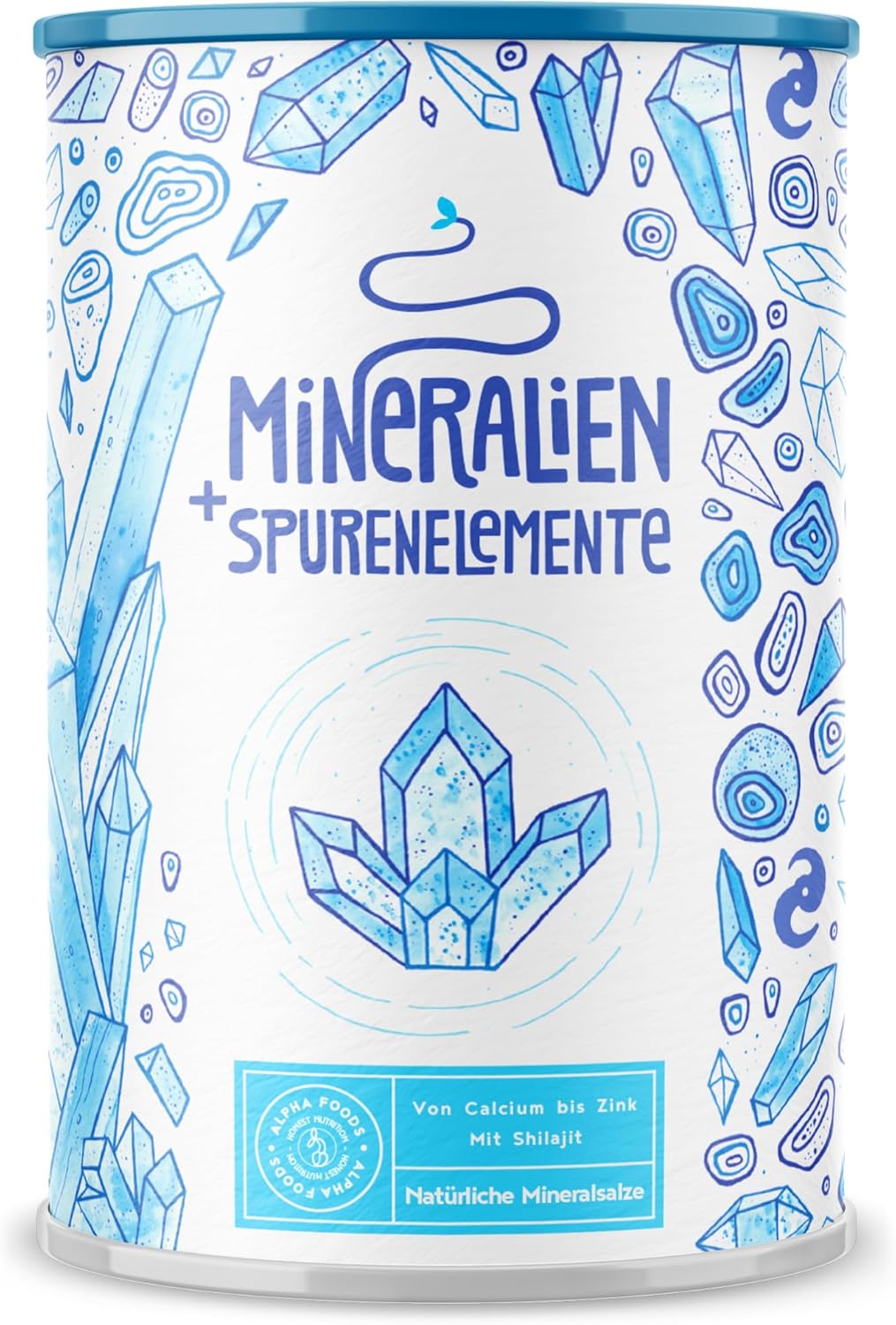 Magnesium Komplex mit B6 & Zink – Minerals & Trace Elements - Potassium, Calcium, Magnesium, Zinc, Iron, Boron, Selenium, Molybdenum, Manganese, Copper, Iodine, Chrome - Optimal Bioavailability - 45 Days Supply - 450 g Powder