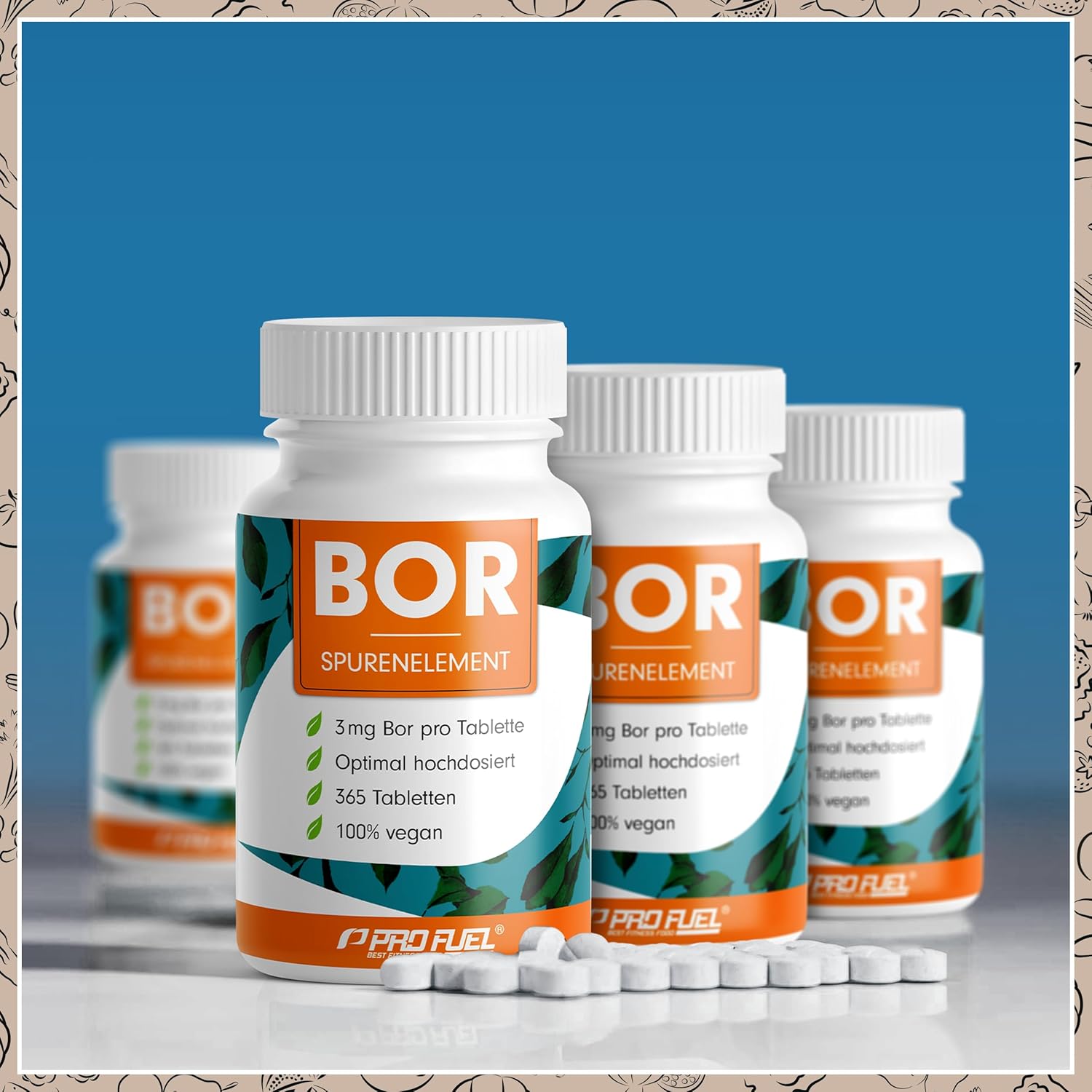 Magnesium Komplex mit B6 & Zink – Boron Tablets 365 x with 3 mg Boron Made of High-Quality Borax (Sodium Borate) - Optimal High Dose - Laboratory Tested with Certificate - Non-Essential Trace Element - Annual Supply - 100% Vegan – Bild 4
