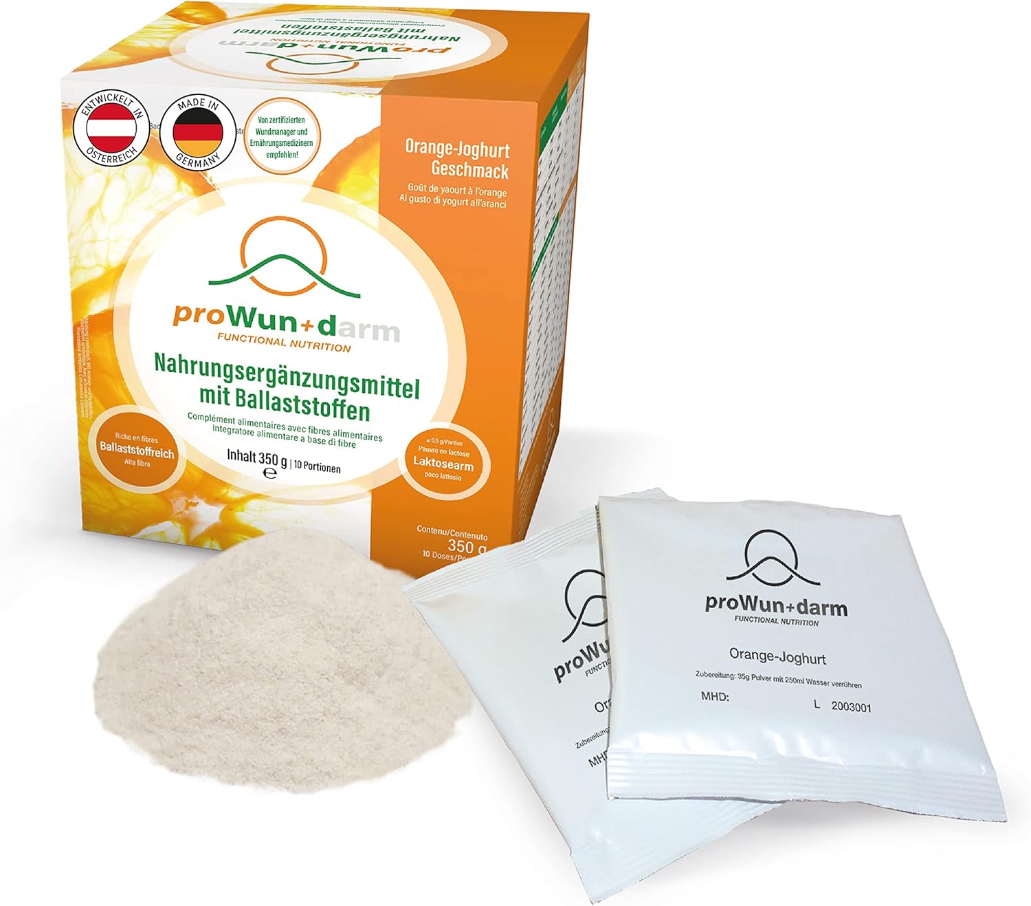 Magnesium Komplex mit B6 & Zink – Prowund – Food Supplement 14 Sachets in Folding Box