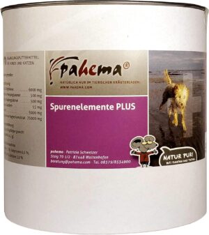 Magnesium Komplex mit B6 & Zink – Trace Elements Plus for Dogs and Cats with Zinc, Copper, Manganese, Selenium, Vitamin E + Magnesium (125 g)