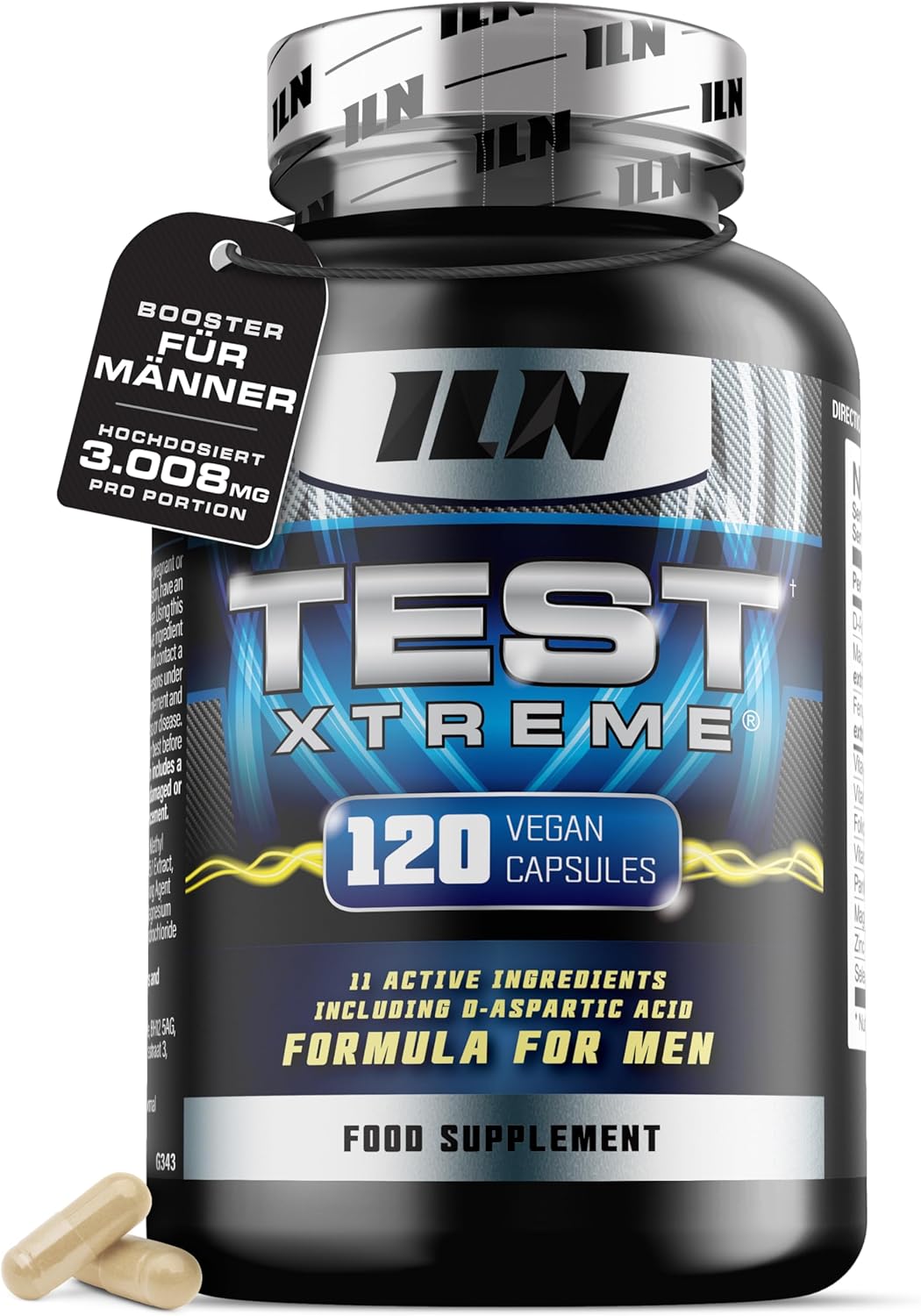 Magnesium Komplex mit B6 & Zink – Test Xtreme: Testosterone Booster – Muscle Growth & Strength (120 Tablets)