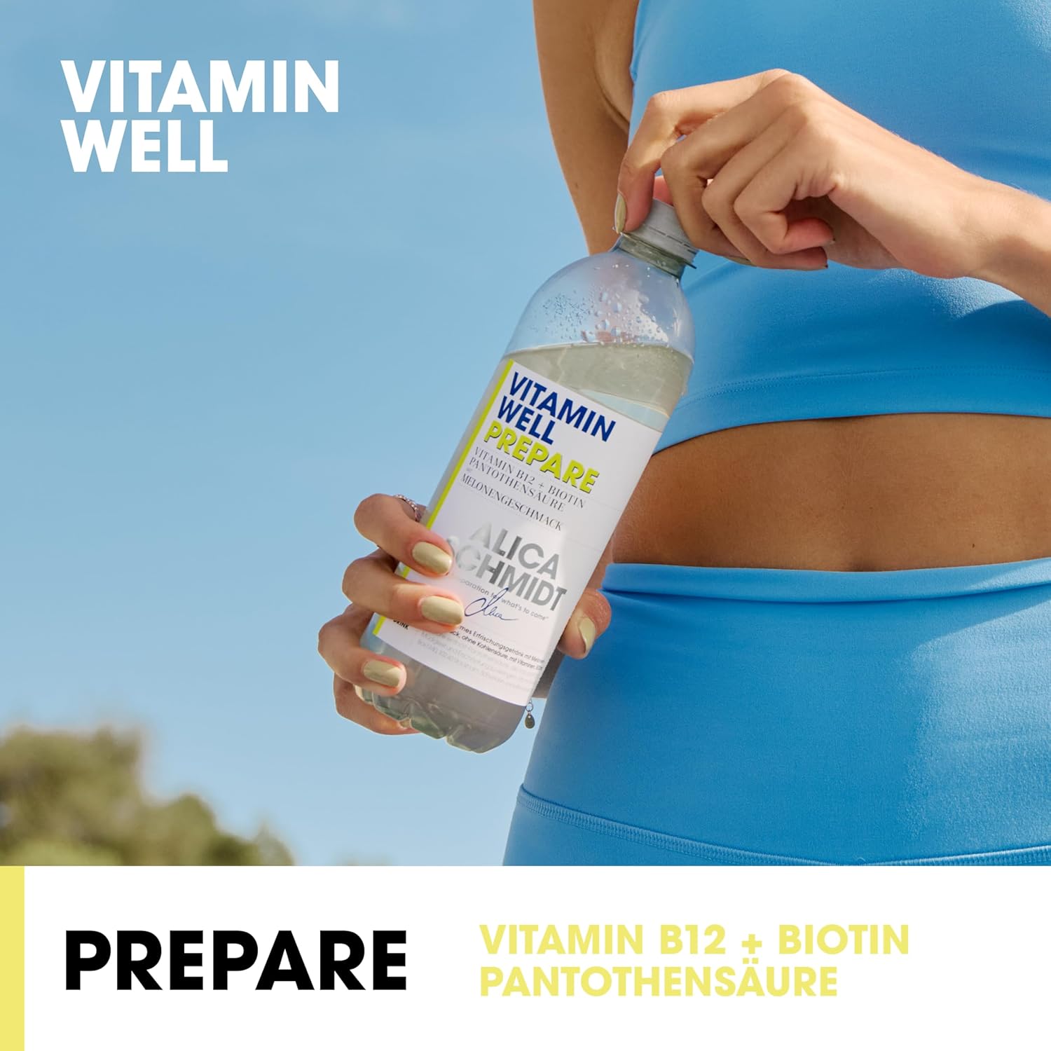 Magnesium Komplex mit B6 & Zink – Vitamin Well Vitamin Water with Flavour, Vitamin B12, Biotin, Magnesium, Zinc, Functional and Low Calorie Drink, Enriched with Functional Ingredients, 12 x 500 ml (Prepare) – Bild 2
