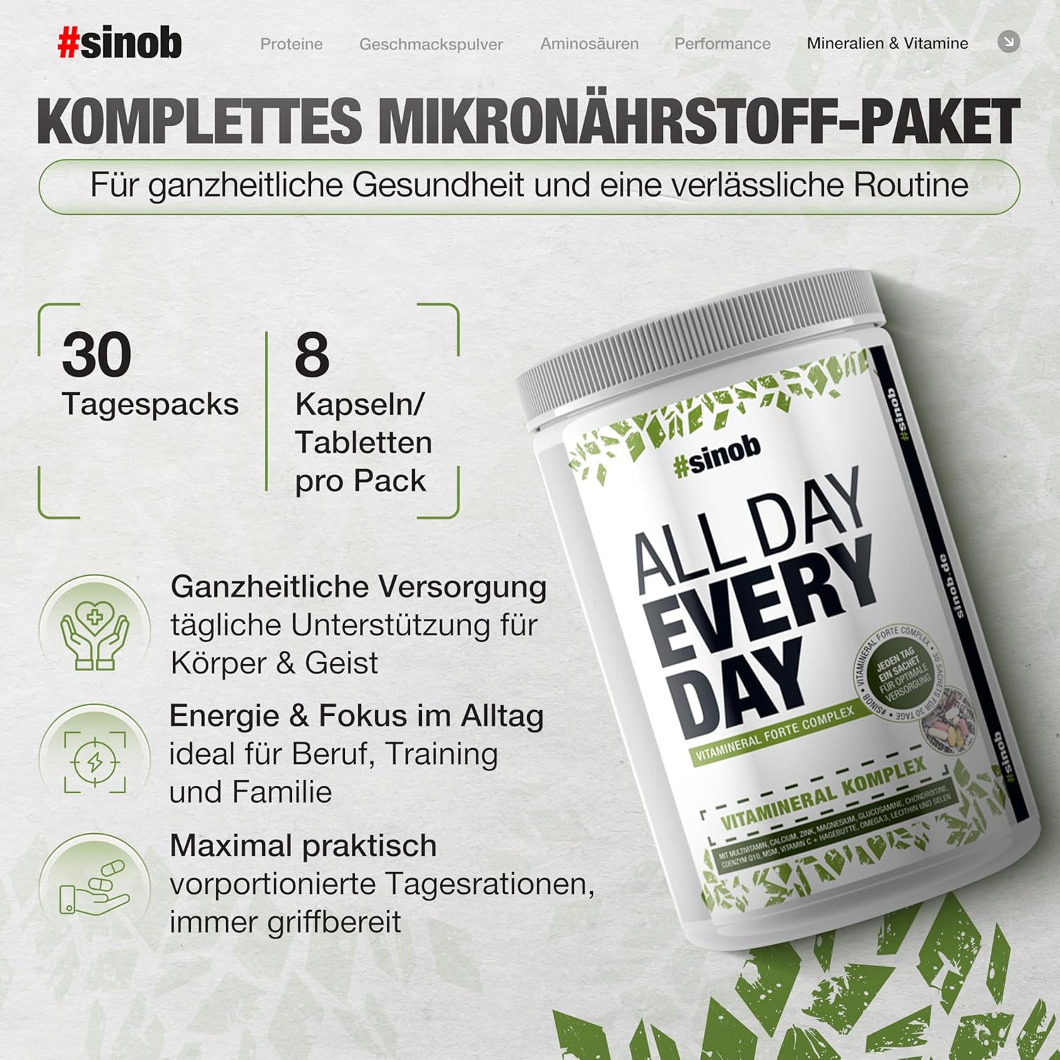 Magnesium Komplex mit B6 & Zink – Blackline 2.0 # Sinobpharma, , , – Bild 5